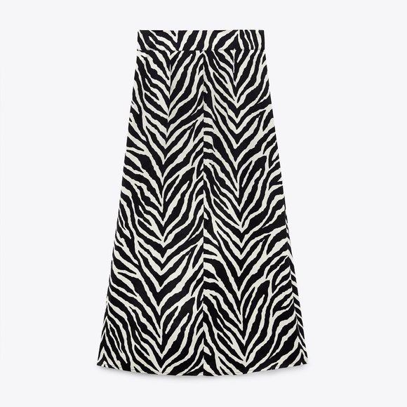NWT Zara Animal Print Midi Skirt - Picture 9 of 10